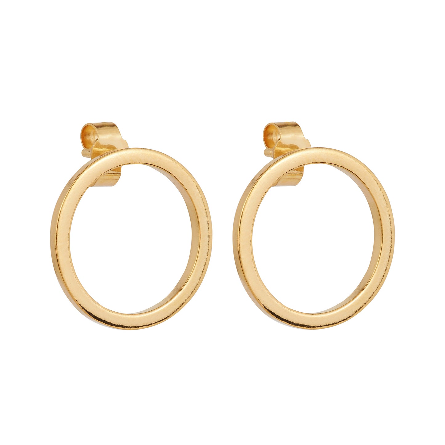 Gold Circle Earrings