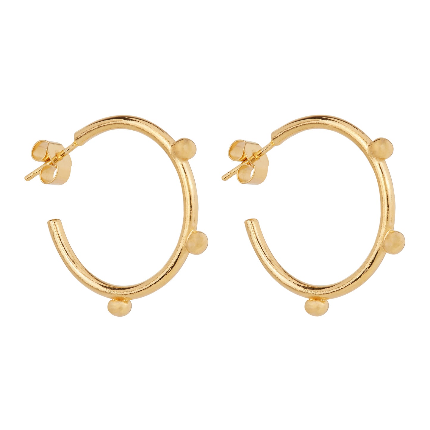 Gold Sphera Hoops
