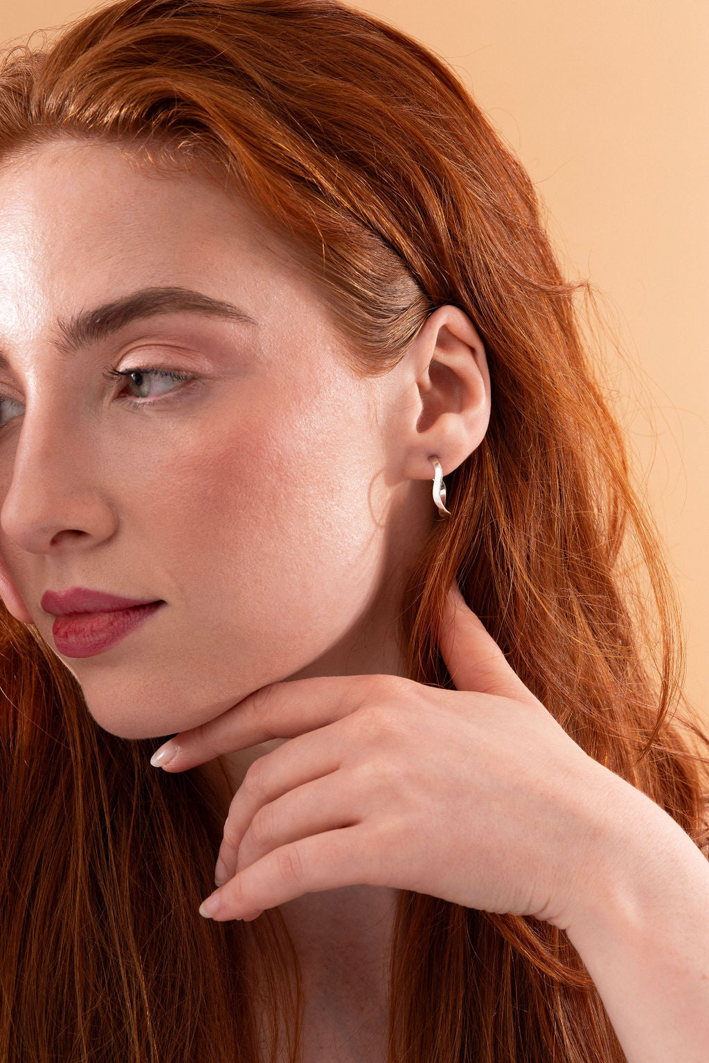 Gold Wave Hoops (small)