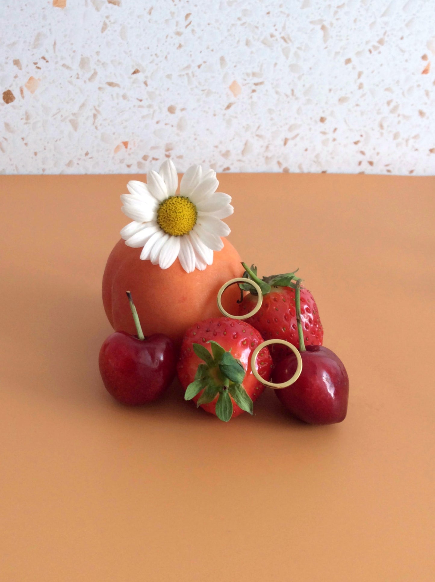 Gold Circle Earrings