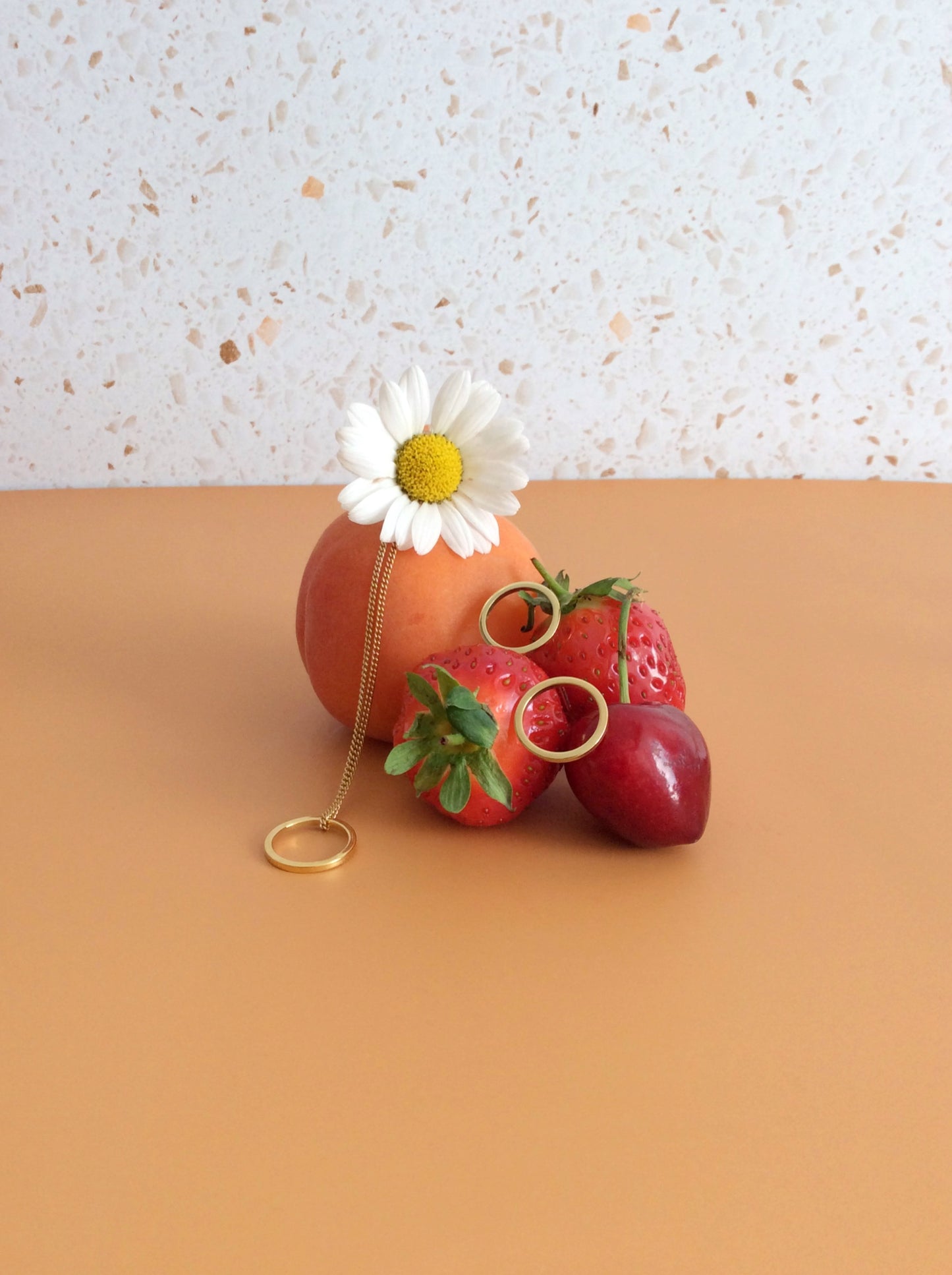 Gold Circle Earrings