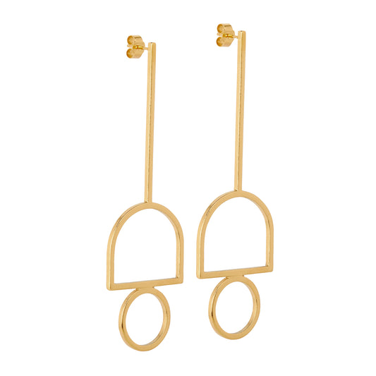 Gold Deco Earrings